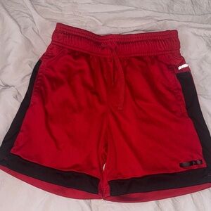 Athletic Works Red and Black Kids Casual Shorts